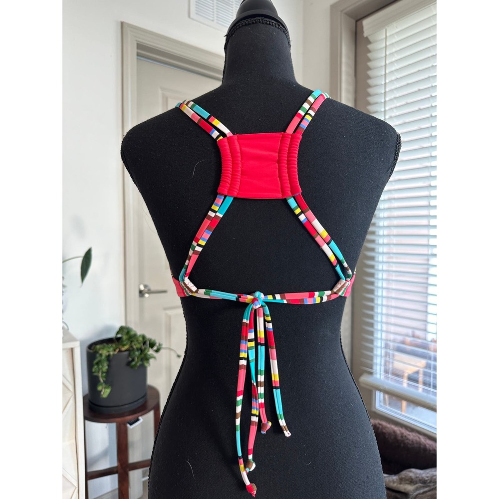 Profile Blush by Gottex Candycane Underwire Striped Bikini Top & Bottom Sz. M - Picture 10 of 10